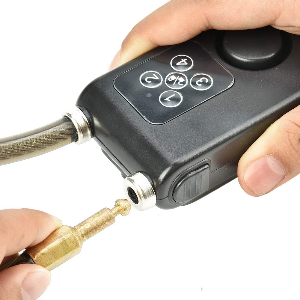 Anti-Theft Wireless Remote Control Alarm Bike Lock 4-Digit Password IP55 Waterproof H5457