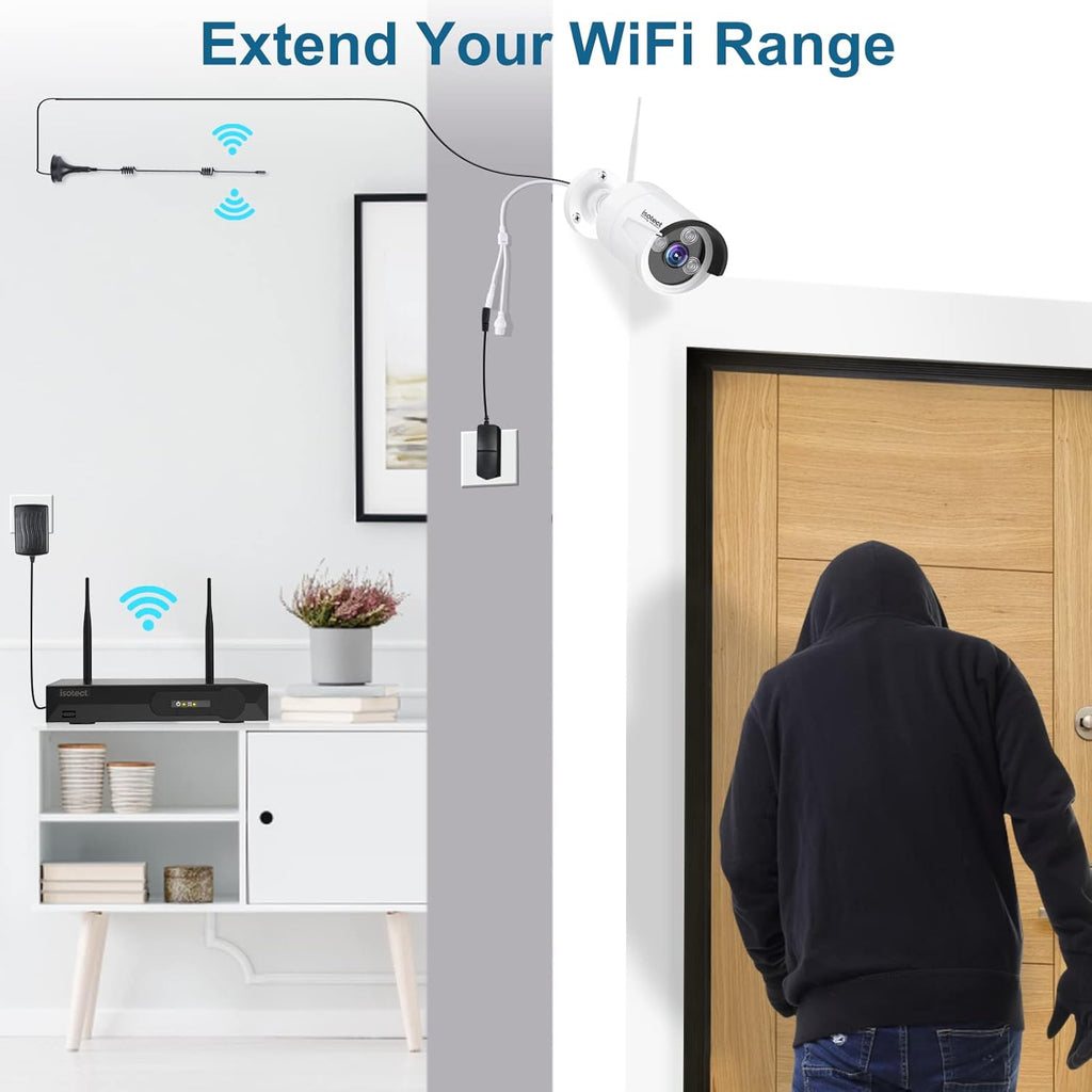 8CH Full HD 1080P Wireless Security Camera System with 6 Cameras Z7620