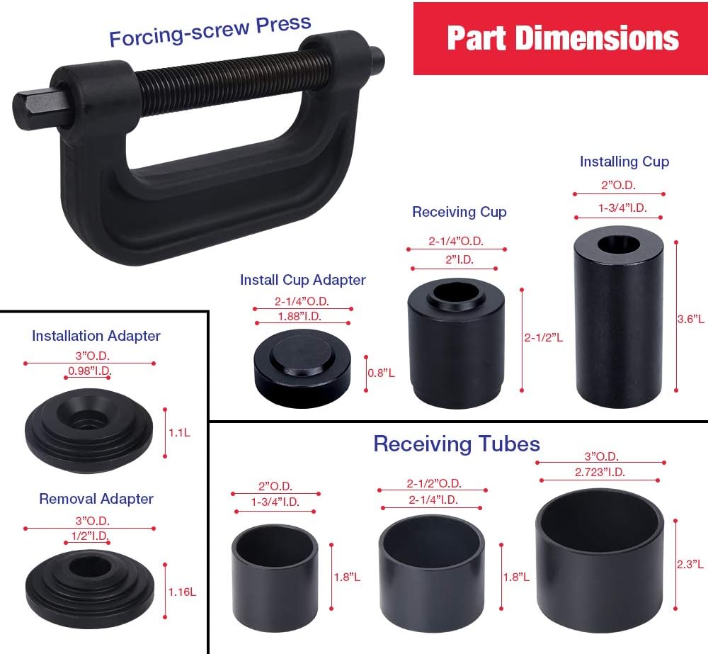 Adjustable Ball Joint Press Kit U Joint Remover Install Tool G428700