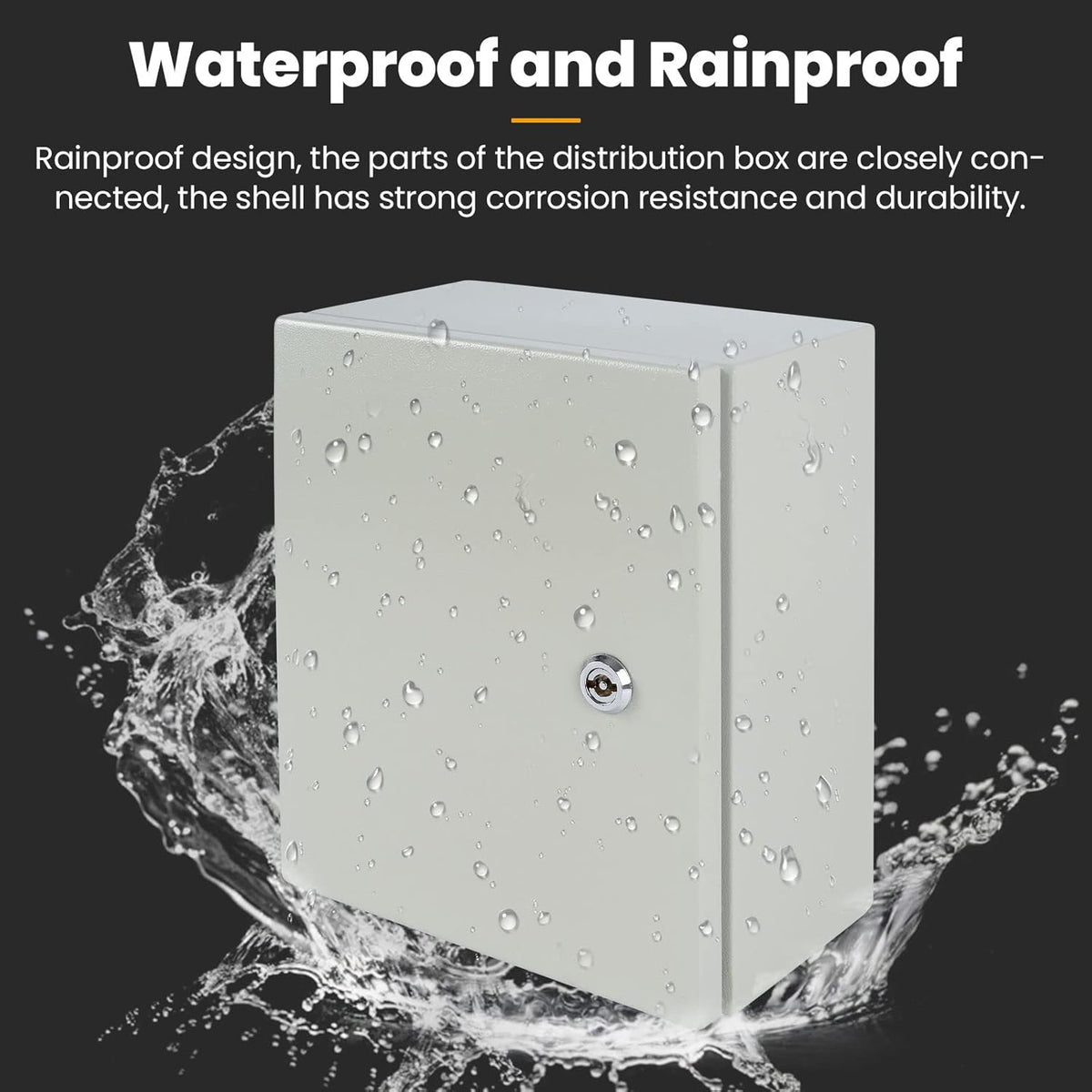 Metal Electrical Box IP65 Waterproof & Dustproof Outdoor Junction Box 8x8x12 L177