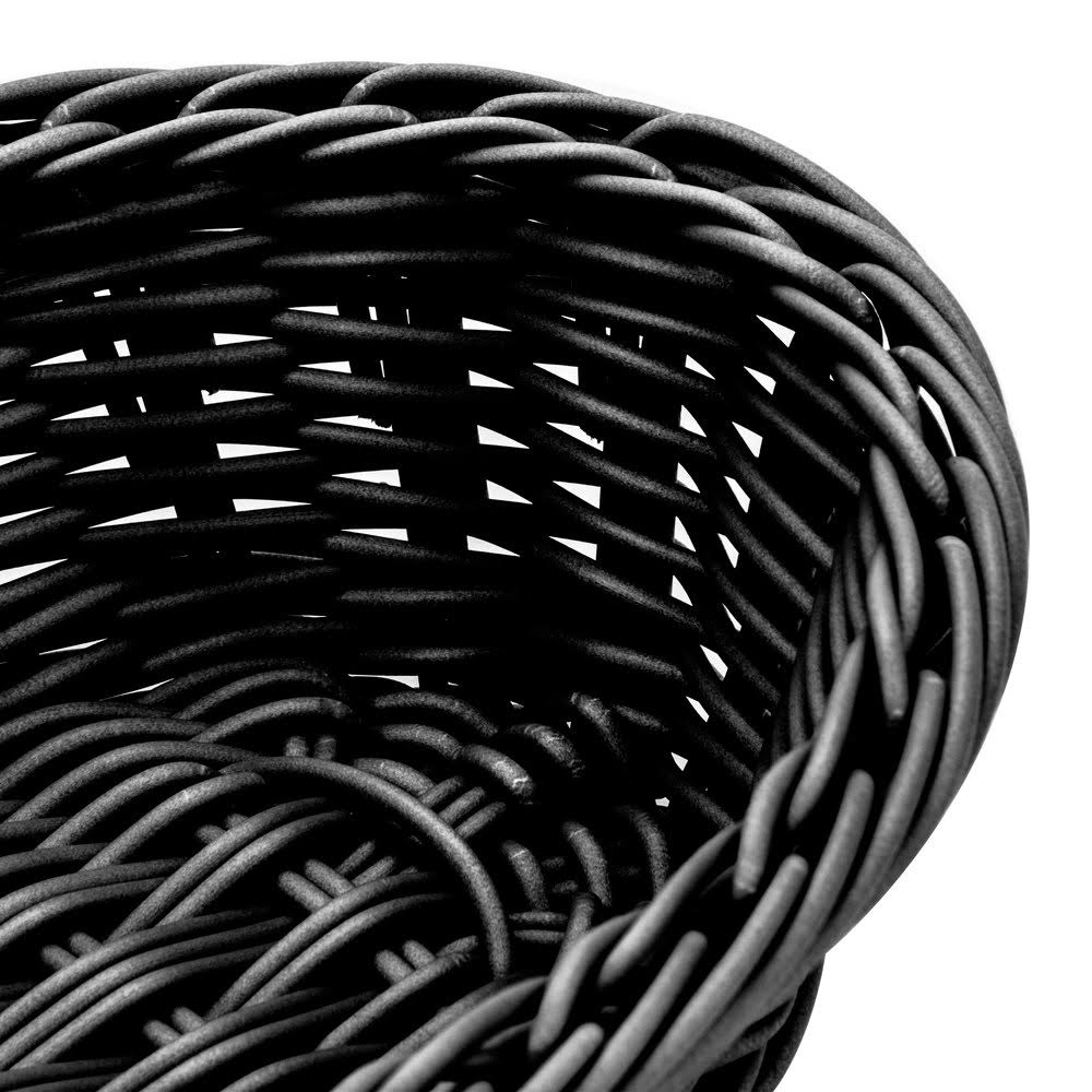 Black Woven Oval Basket - 6/Case C628