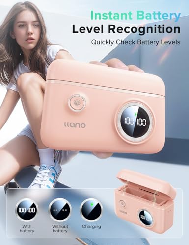 2-Pack Batteries and 18W Fast Dual USB Charger with Smart Display and Magnetic Snap Cover C678704