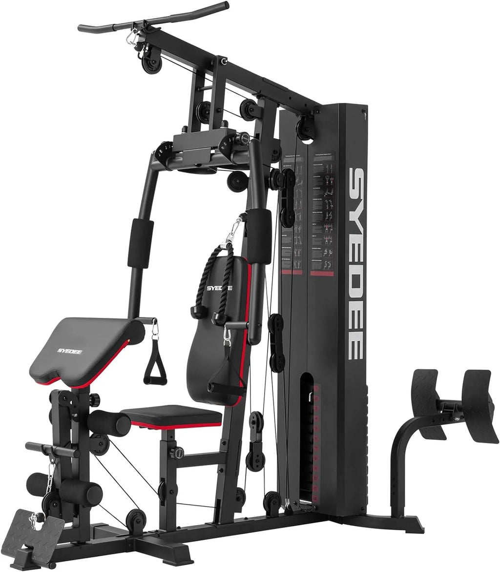 Home Gym Station with 150LBS Weight Stack C856