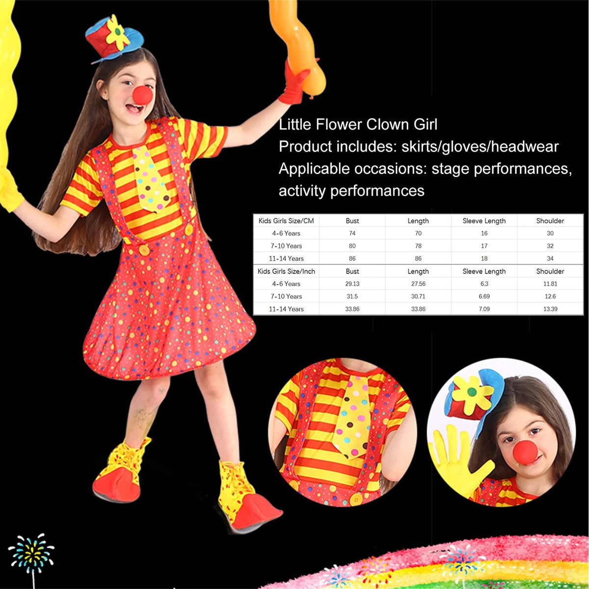 Clown Costume Suit P137