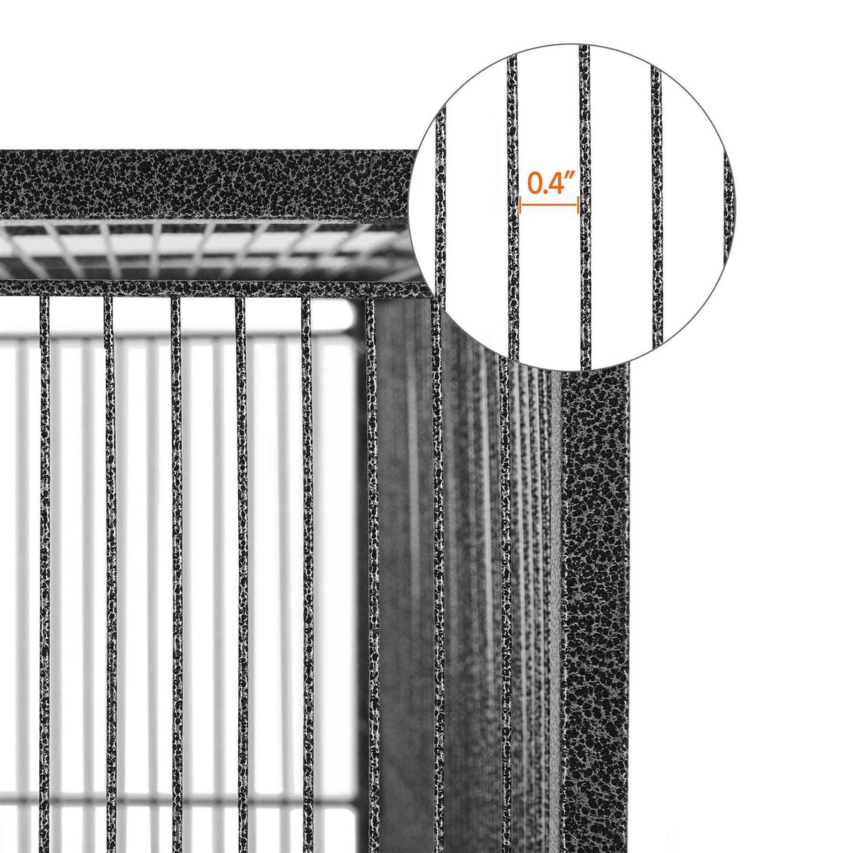 Metal Bird Cage with Rolling Detachable Stand H433