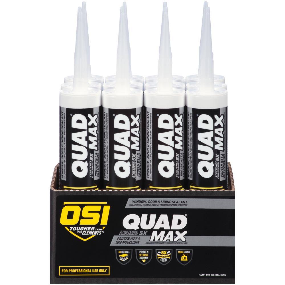 Gray Exterior/Interior Window Door and Siding Sealant 12-Pack Q6326
