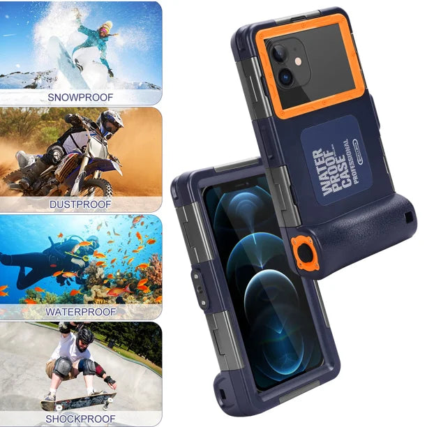 Waterproof Protective Case for Samsung Galaxy A12 and Phones Up to 6.9 Inch with Lanyard T15762