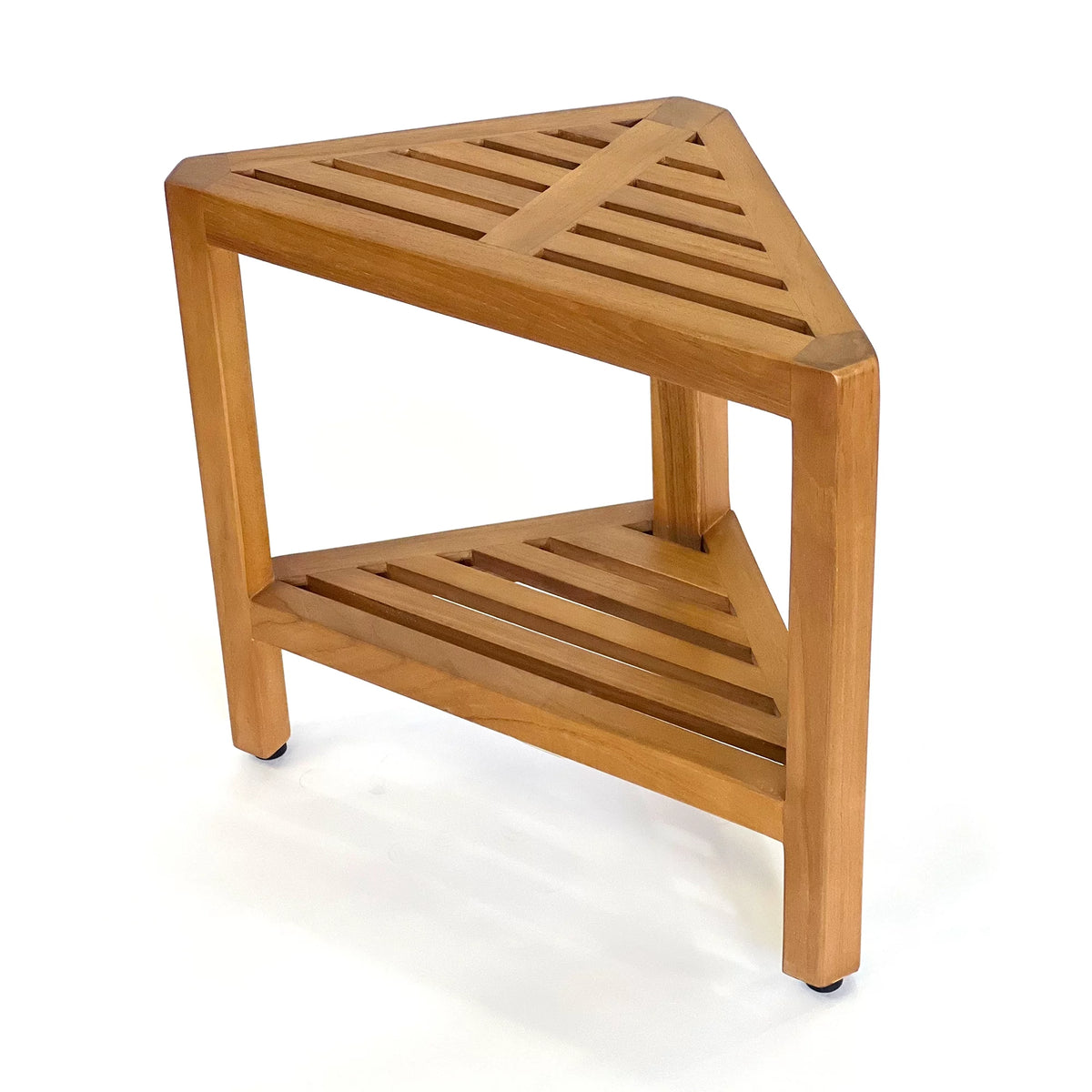 Solid Teak Corner Stool/Side Table U5990