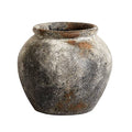 Terracotta Rust Grey Jar T17595