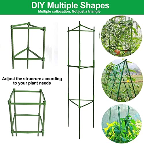 3 Packs Deformable 48inch Tomato Cages Plant Supports R264