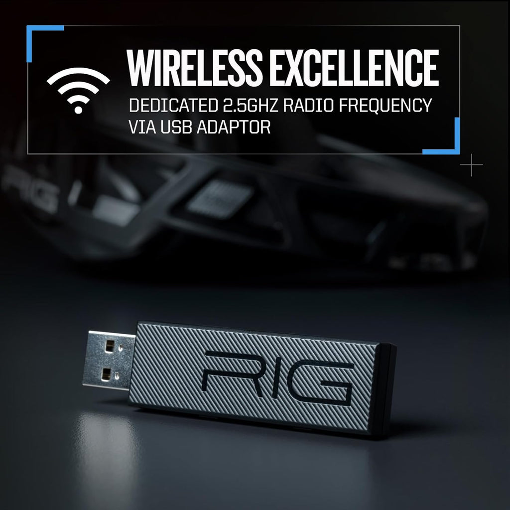 Ultralight Wireless Gaming Headset with Removable Noise Canceling Microphone B536