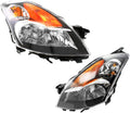 2008 2009 Nissan Altima Headlight Assembly Pair Black O235
