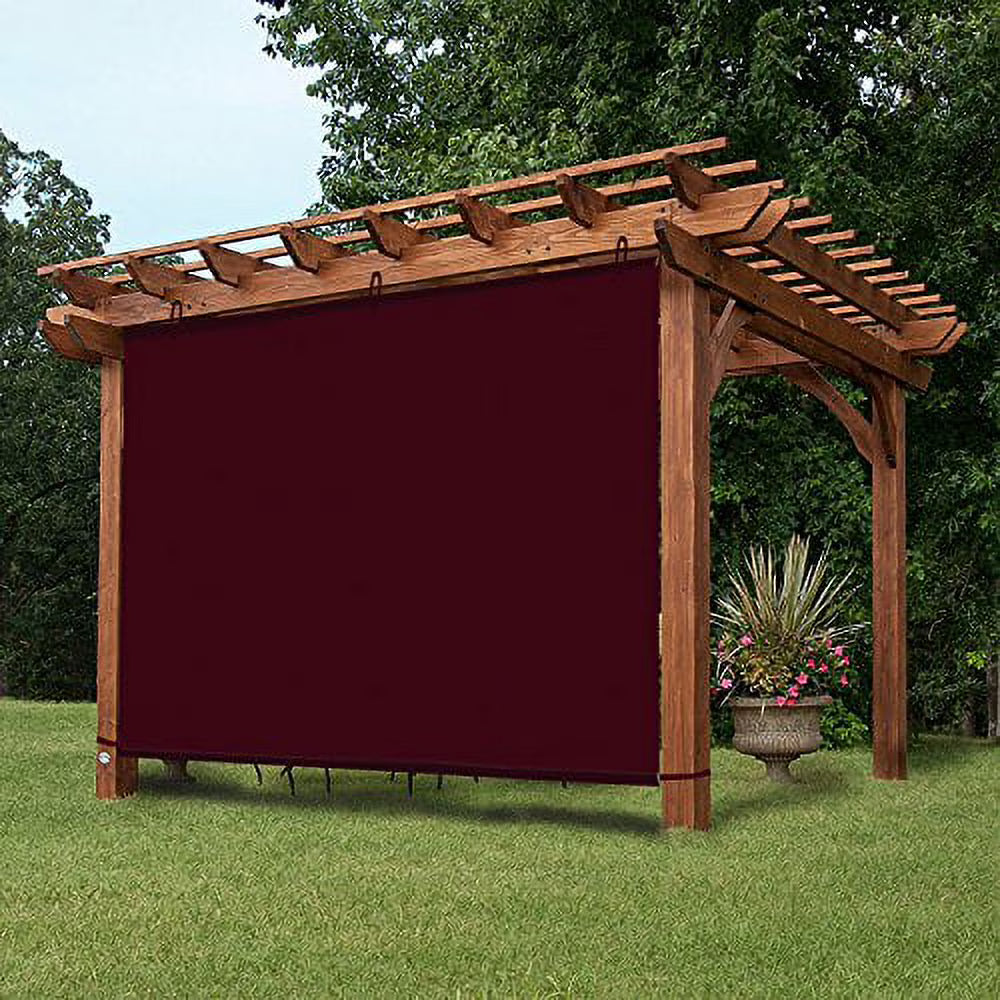 Wine Red Adjustable Side SunShade Panel for Pergola R46714