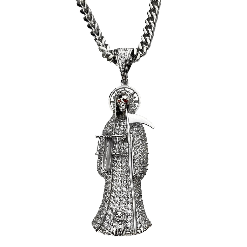 Stainless Steel Franco Chain Necklace 36" W7813