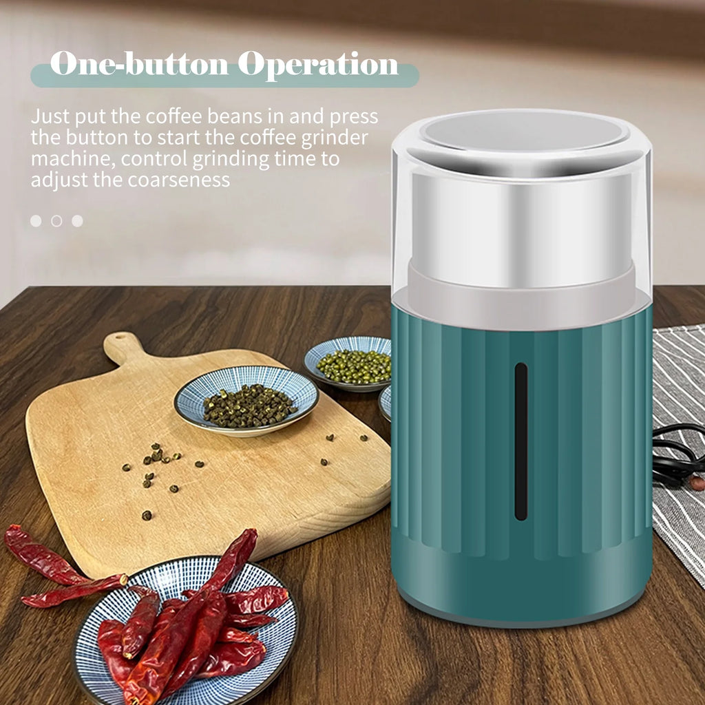 Stainless Steel Electric Coffee Bean Grinder 200W G567838