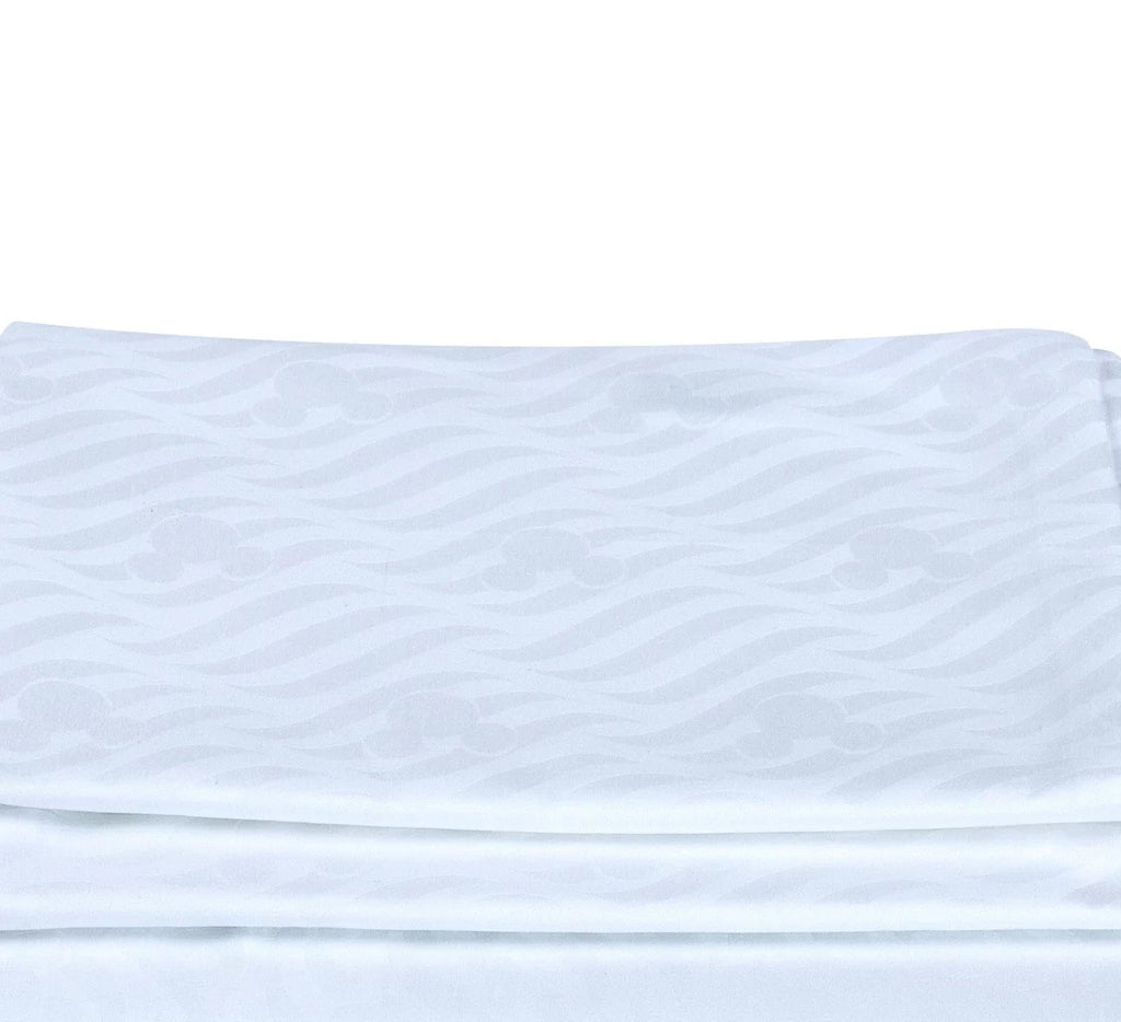 100% Cotton Jacquard Damask King 4 Piece Sheet Set E2970