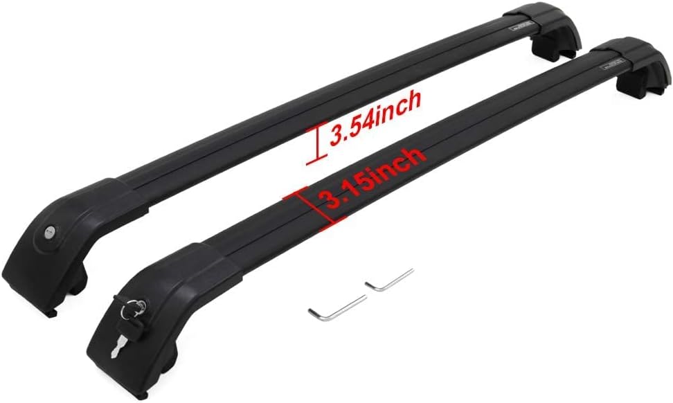 All Black Cross Bars Roof Rack Accessories T176919