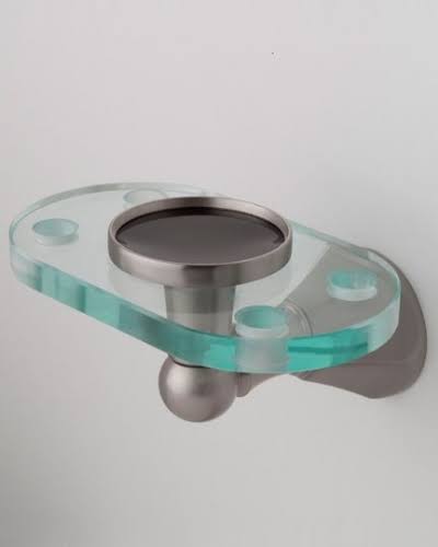 Pewter Toothbrush and Tumbler Holder Y84851