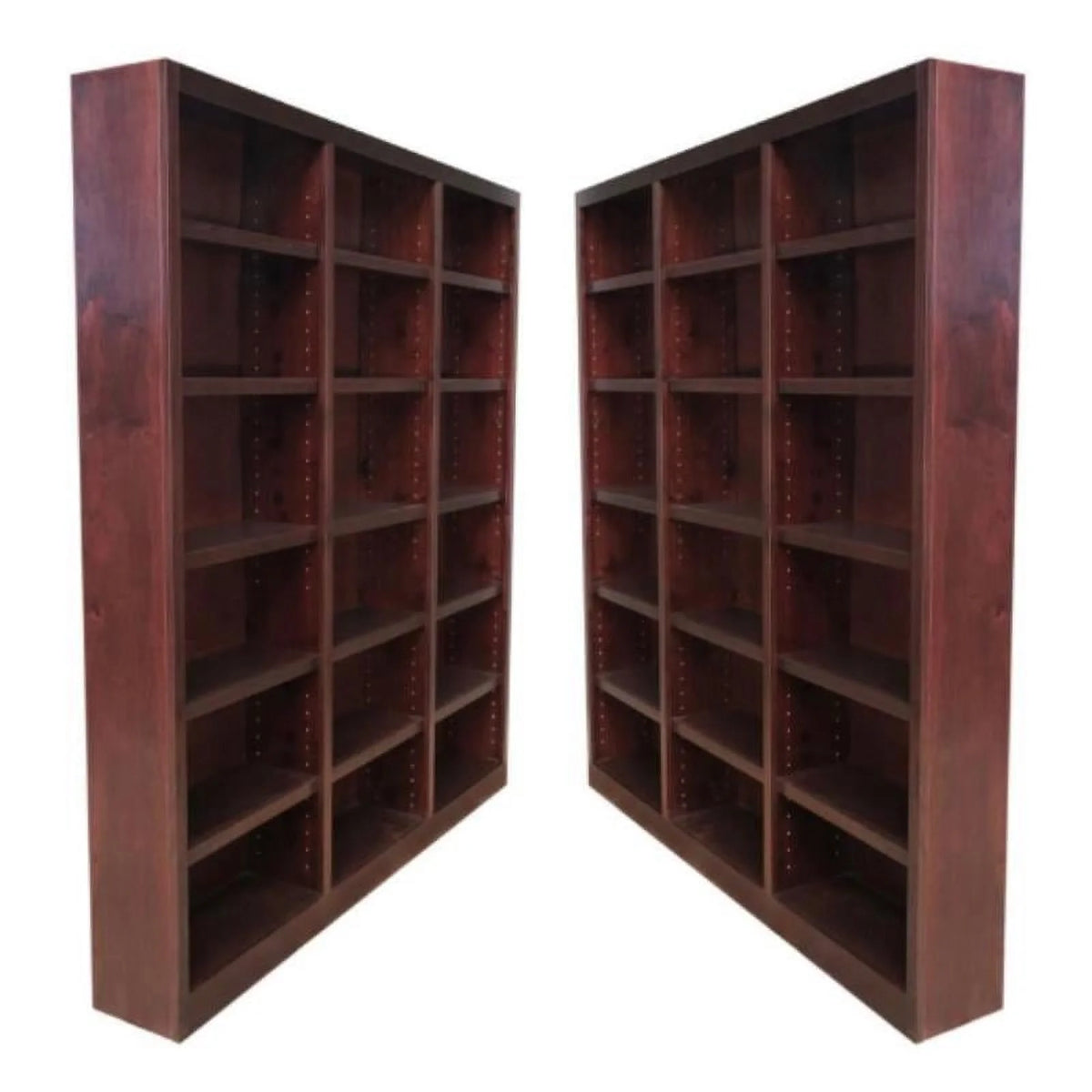 84" Tall Wood Bookcase Set of 2 E324