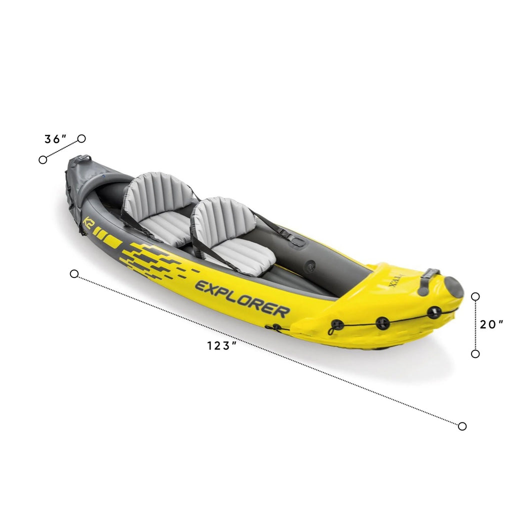Inflatable Kayak with Oars and Hand Pump C232
