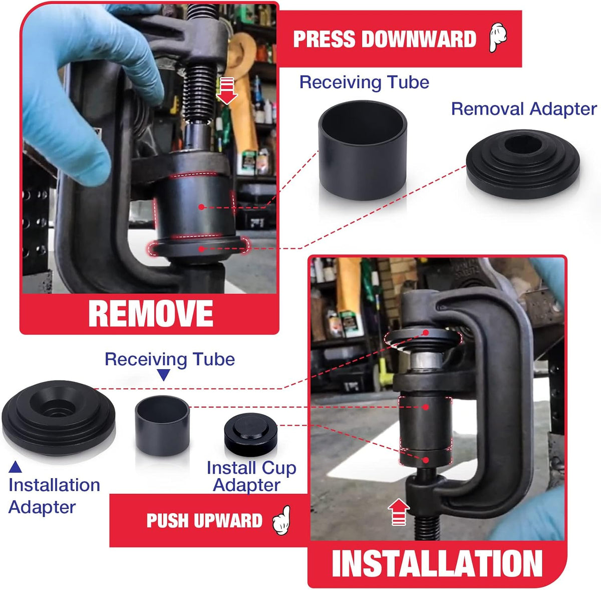 Adjustable Ball Joint Press Kit U Joint Remover Install Tool G428700