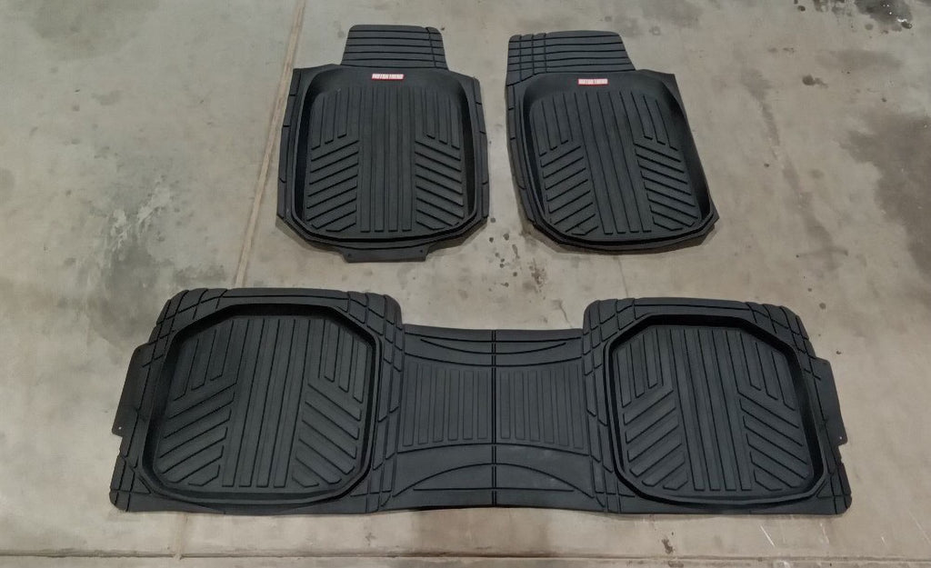 Pre-Owned 2018 Dodge Caravan 3 Front & Rear Rubber Floor Mat Set OEM B265