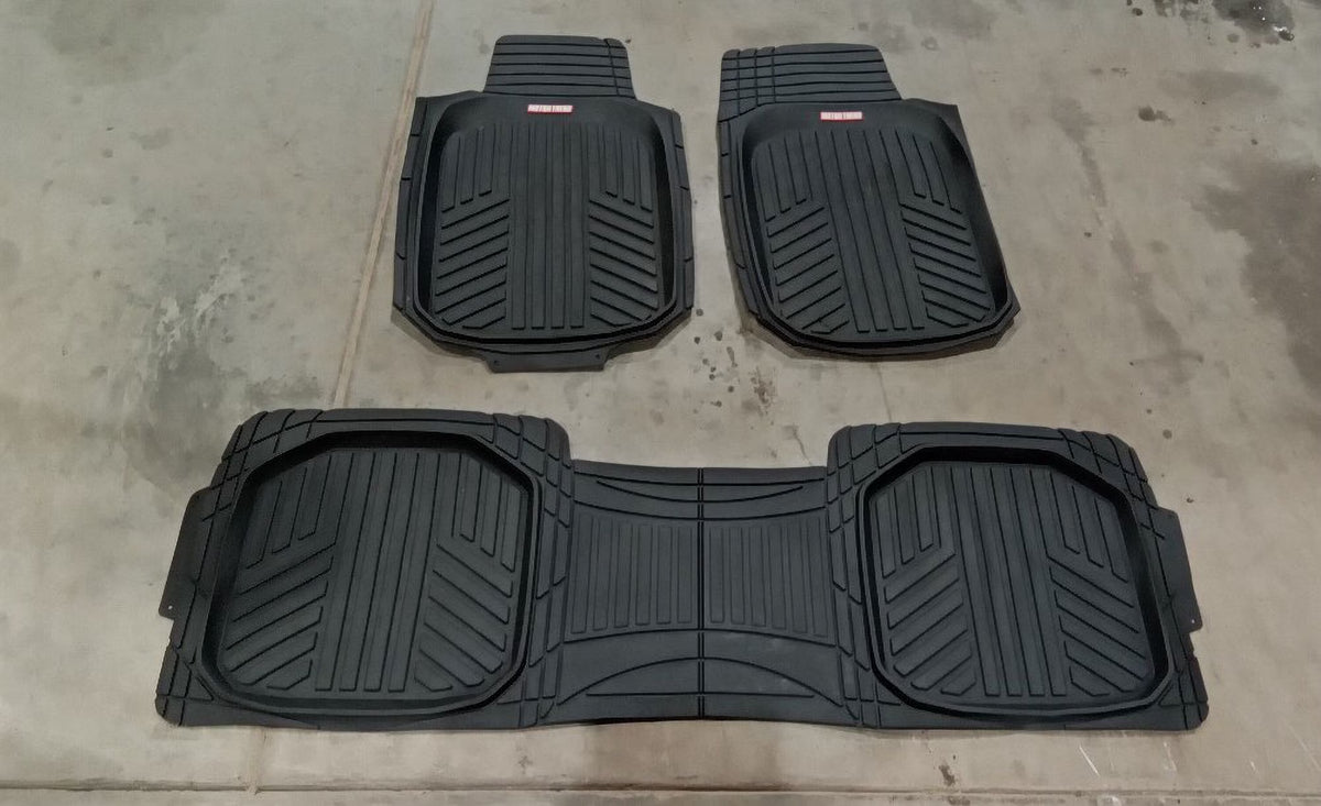Pre-Owned 2018 Dodge Caravan 3 Front & Rear Rubber Floor Mat Set OEM B265