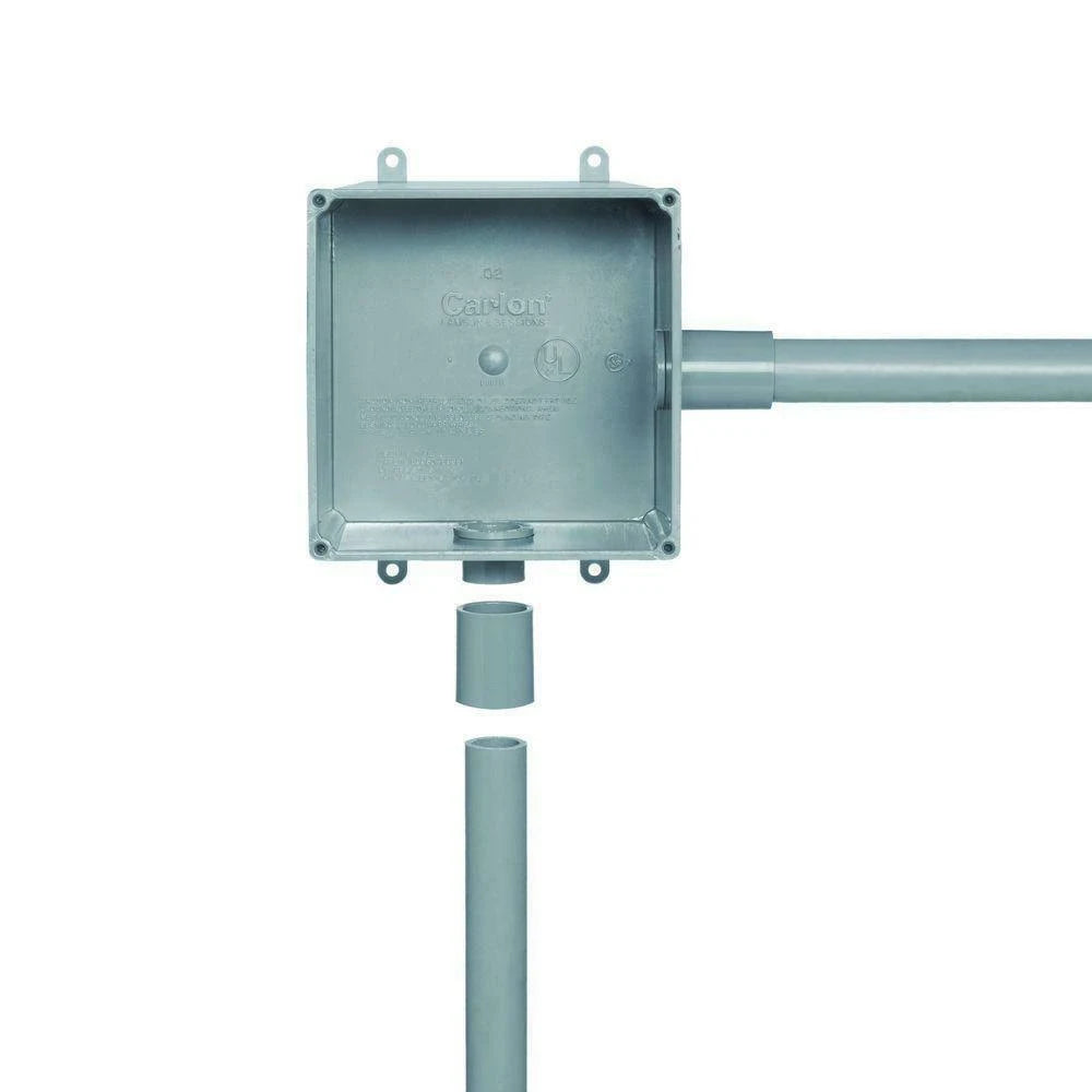 Gray PVC Junction Box (Case of 3) L317782
