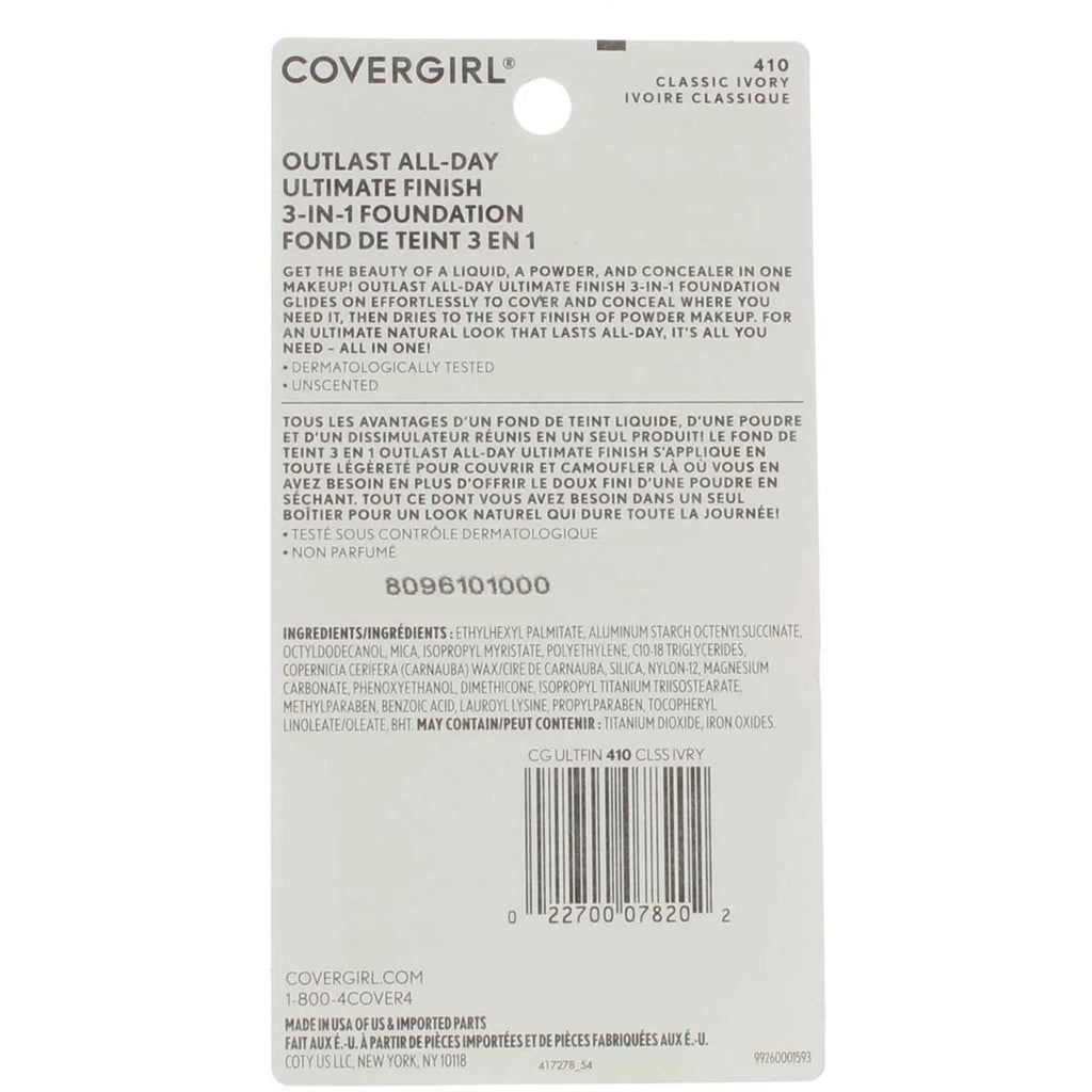Classic Ivory Liquid Powder MakeUp 0.40 oz (Pack of 3) R954