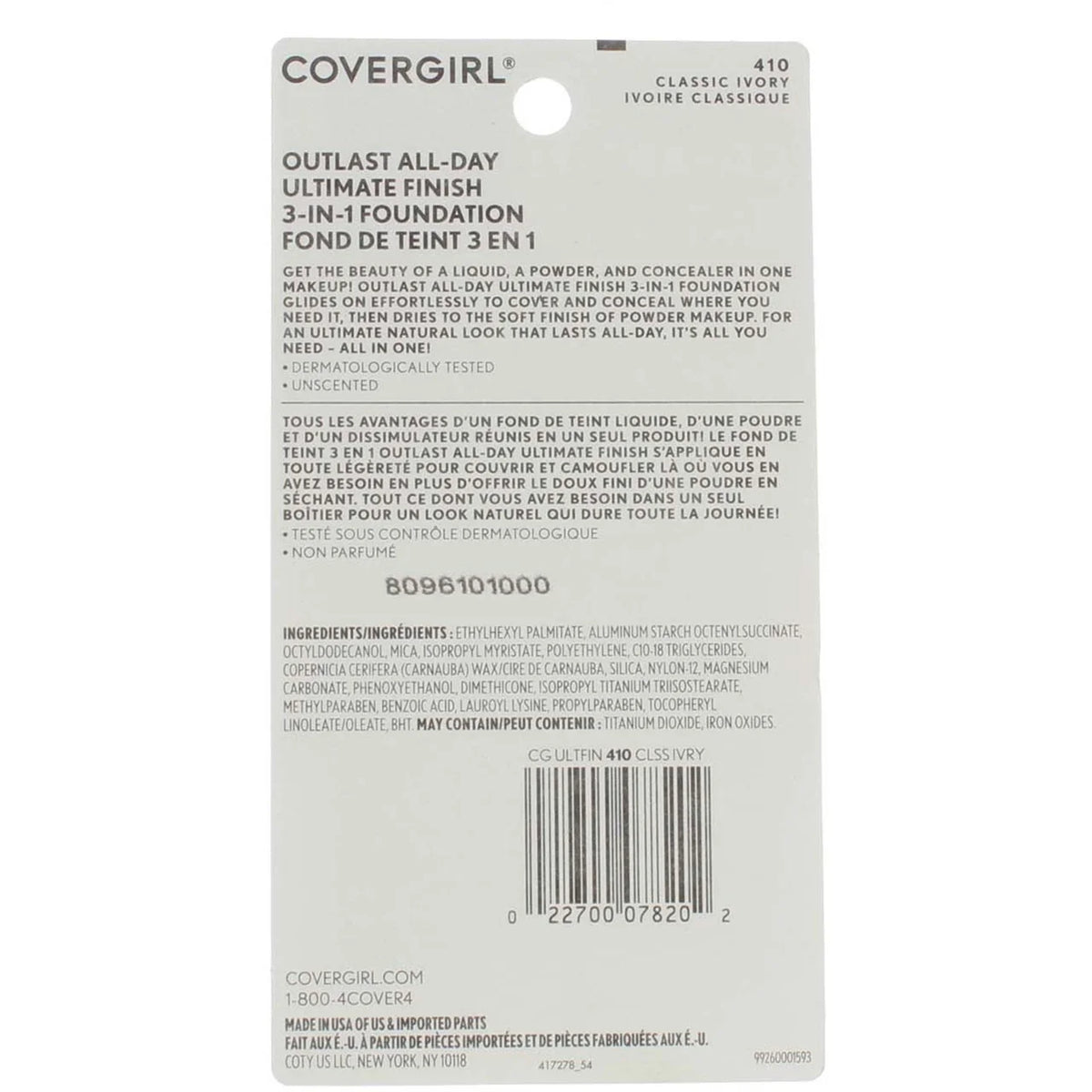 Classic Ivory Liquid Powder MakeUp 0.40 oz (Pack of 3) R954