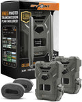 36MP Cellular Trail Camera with Sound, 100' Detection Range (2 Pack) V4229