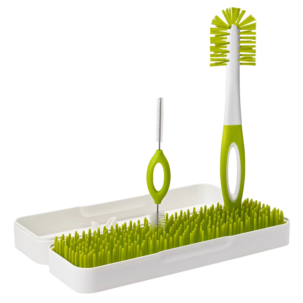 Compact Travel Bottle Drying Rack + 2 Baby Bottle Brushes F976800