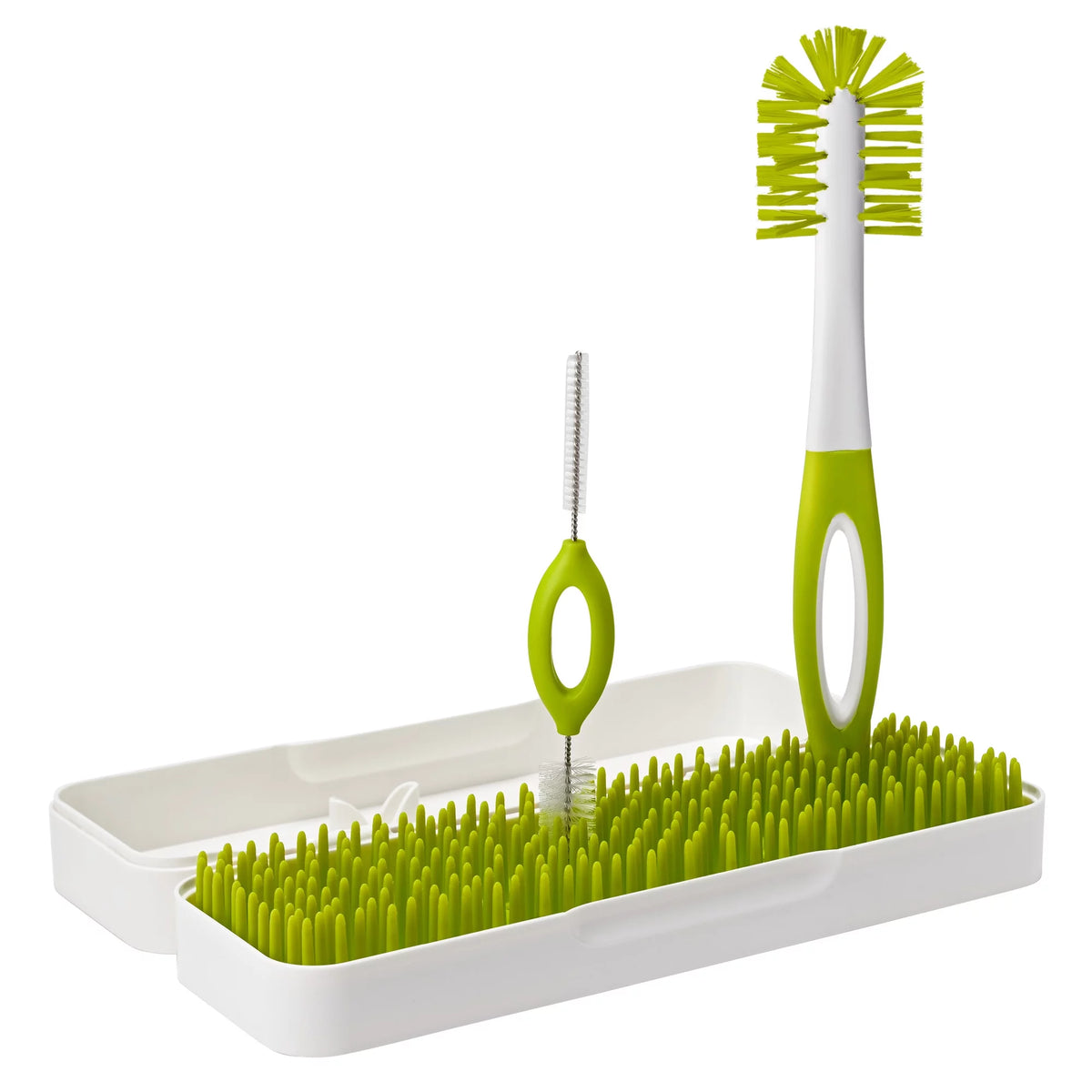 Compact Travel Bottle Drying Rack + 2 Baby Bottle Brushes F976800