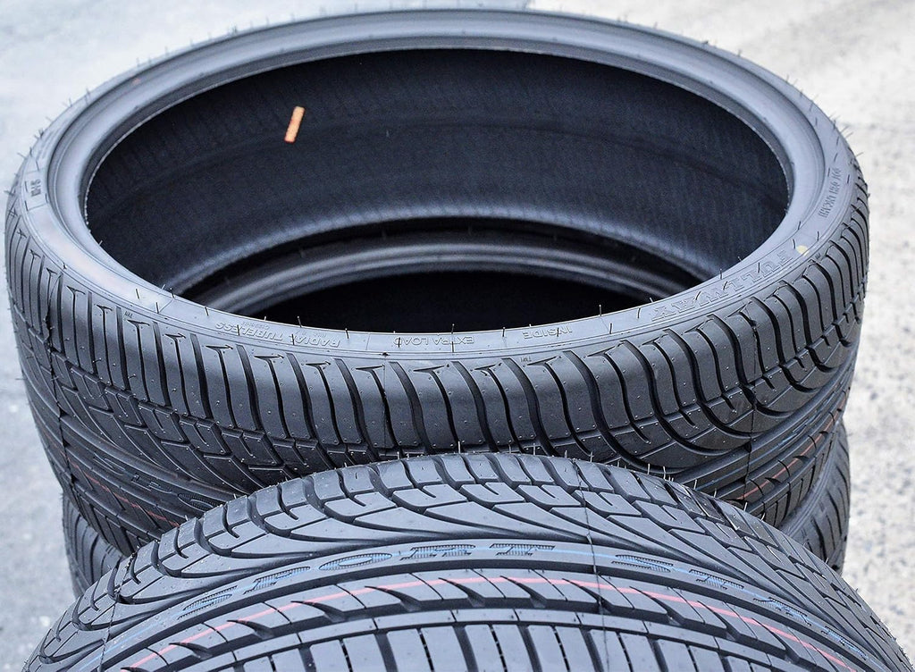 Set of 4 All-Season High Performance Radial Tires 295/25R22 97W Load Range XL 4-Ply BSW Black Side Wall L9654
