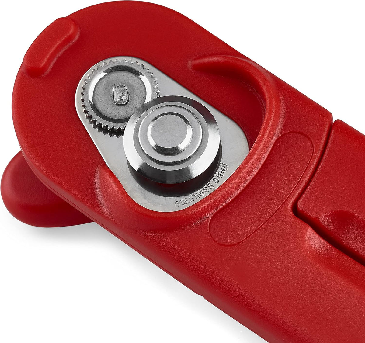 Manual Can Opener with Lid Release - Red R6590