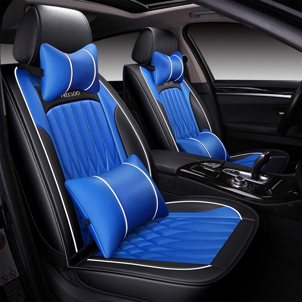 Leather Car Seat Covers Full Set Waterproof Universal P186
