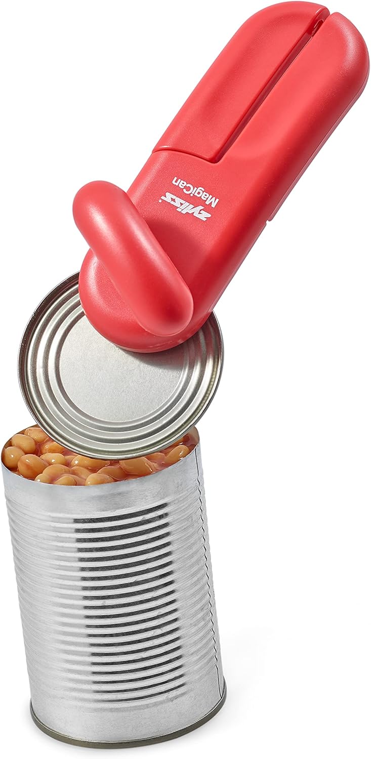 Manual Can Opener with Lid Release - Red R6590