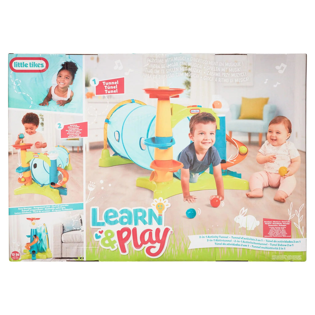 2-in-1 Activity Tunnel with Ball Drop L249