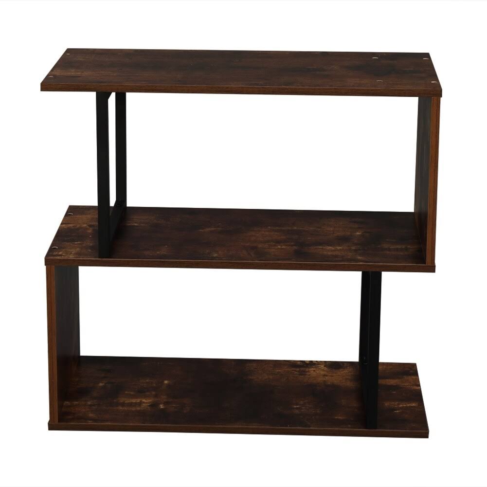Metal Frame 4-Tier Bookcase Storage Shelf C899