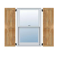 16-7/8 in. W x 24 in. H Framed Board and Batten Shutters with Z-Bar I57315