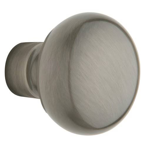 Satin Brass and Brown Pair of Knobs Q48526