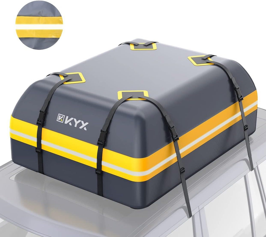Rooftop Cargo Carrier Bag 15Cu.ft Heavy Duty 1000D Waterproof Anti-Tear B276