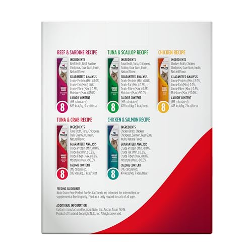 Grain-Free Wet Cat Treats Variety Pack 0.5 Ounce O1126