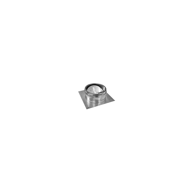 12x22 Stainless Steel Chimney Pipe Anchor Plate with Damper W4058