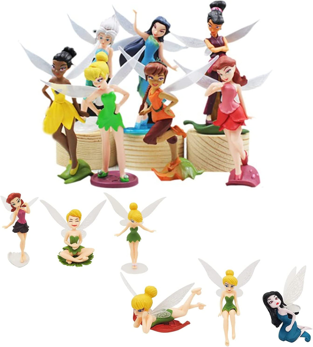 Mini PVC Figures Fairy Cake Topper Dollhouse Decoration E558