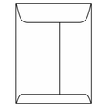 White Kraft 9 inch x 12 inch Open End Catalog Envelopes D924