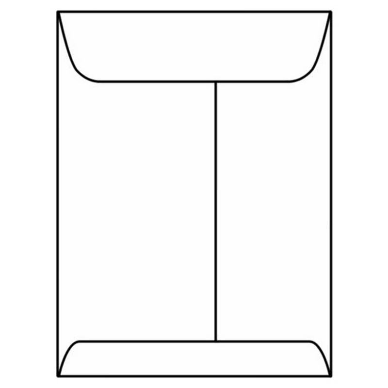 White Kraft 9 inch x 12 inch Open End Catalog Envelopes D924