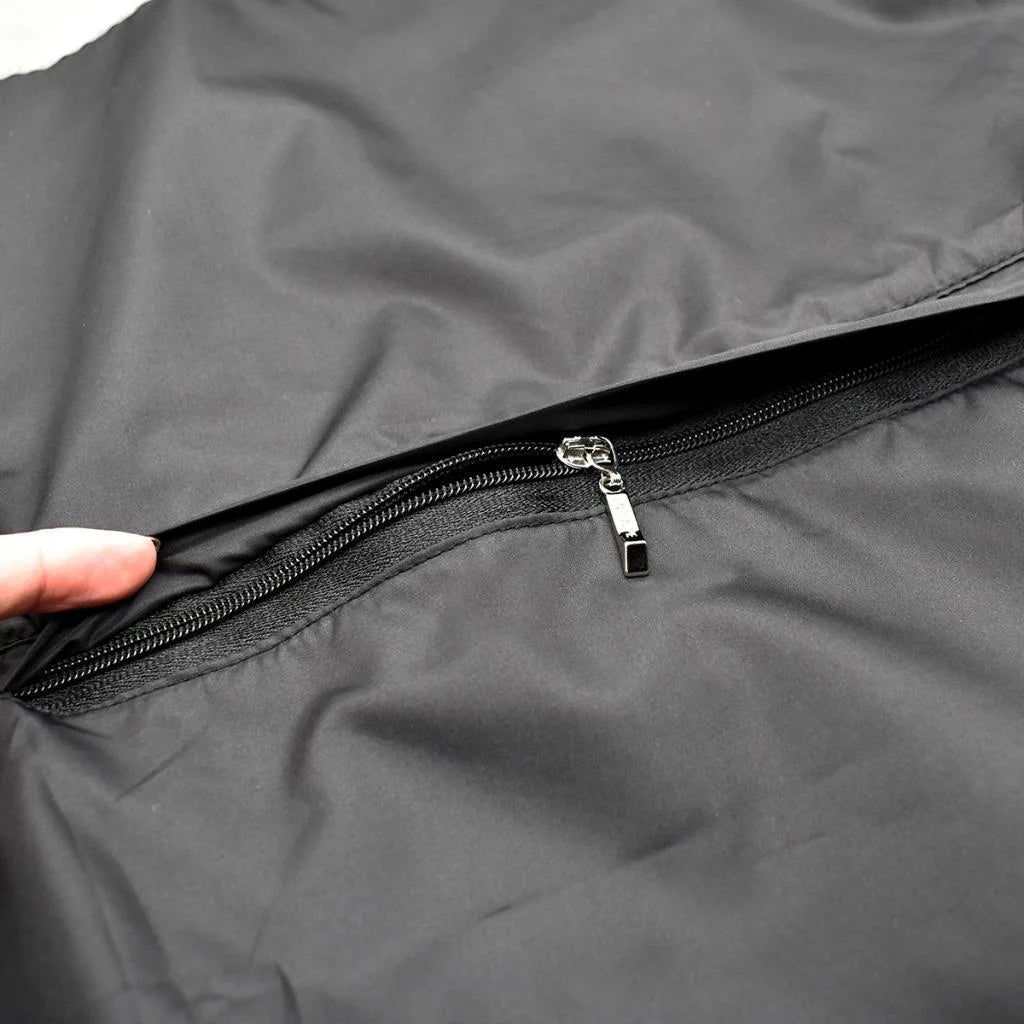 Black XXL Windproof Long-Sleeve Riding Jacket F24187