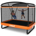 6FT Kids Trampoline with Swing Safety Enclosure Orange F698