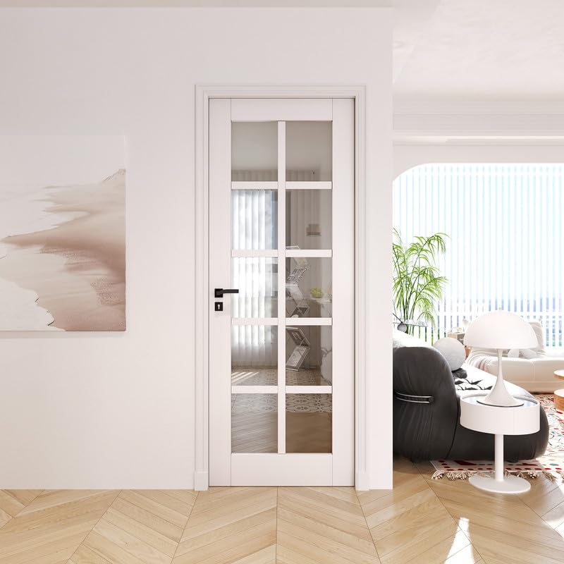 Clear Glass French Interior Door Slab 32" x 80" R4464
